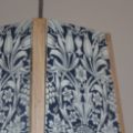 Picture of Oak Pendant Light, William Morris Sunflower Pattern