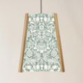 Picture of Oak Pendant Light, William Morris Sunflower Pattern