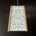 Picture of Oak Pendant Light, William Morris Sunflower Pattern