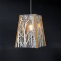 Picture of Oak Pendant Light, Forest trees pattern