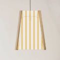 Picture of Oak Pendant Light, French ticking stripe pattern