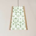 Picture of Oak Pendant Light, William Morris Daisy Light