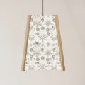 Picture of Oak Pendant Light, William Morris Daisy Light