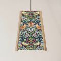 Picture of Oak Pendant Light, William Morris Strawberry Thief Pattern 