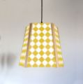 Picture of 5 Sided Oak Pendant, Harlequin Square design