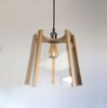 Picture of Square Oak Pendant -  Clear Design -Easy-to -fit