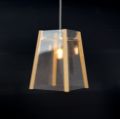 Picture of Oak Ceiling Light, 4 Sided, Clear Panels, Easy Fit
