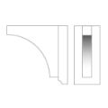 Picture of Cotswold style wooden shelf bracket - Oxhill
